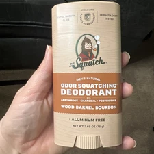 Mens Natural Deodorant Wood Barrel Bourbon 2.65 Oz
