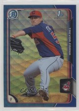 2015 Bowman Chrome Prospects Blue Wave Refractor Trevor Frank #BCP129 3q5