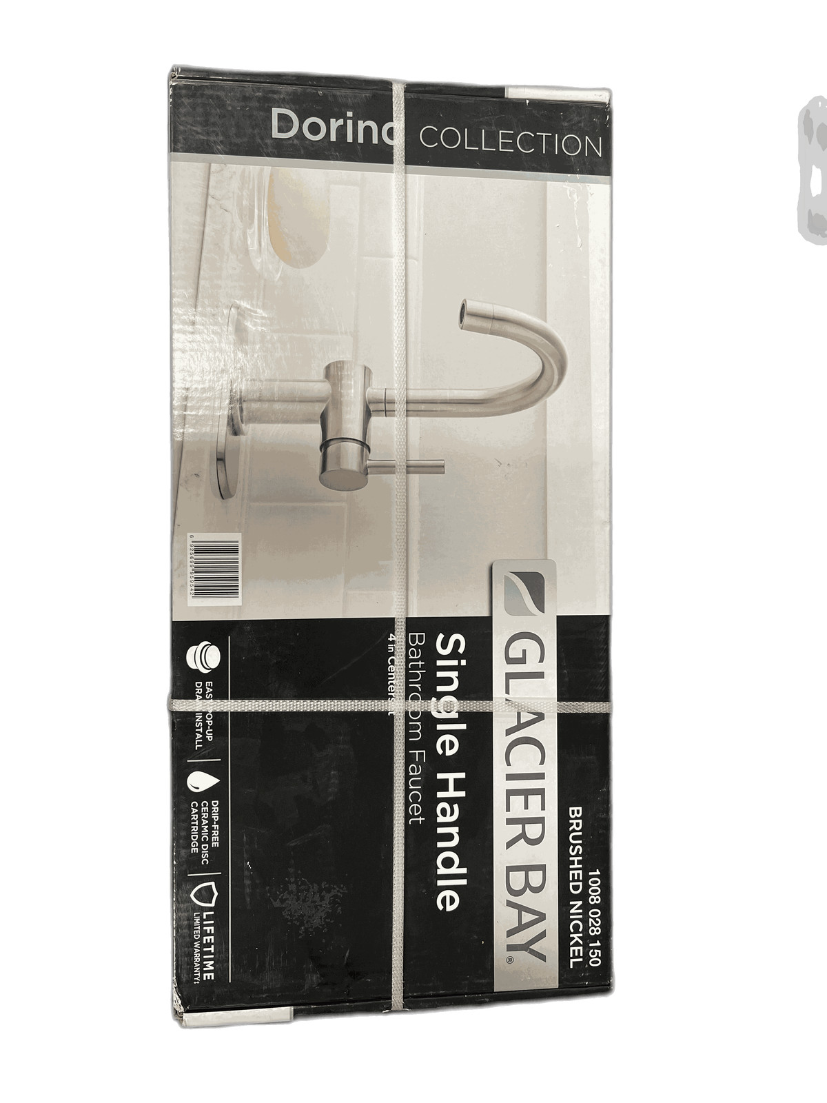 Glacier Bay Single Hole High-Arc Bathroom Faucet w/ Single-Handle in Nickel