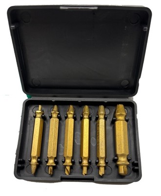 6 Pcs HSS Screw Brass Extractor Set