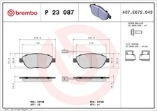 Bremsbelagsatz Vorne Bosch-System für Fiat Bravo II 198 Van Doblo Cargo ab 06->