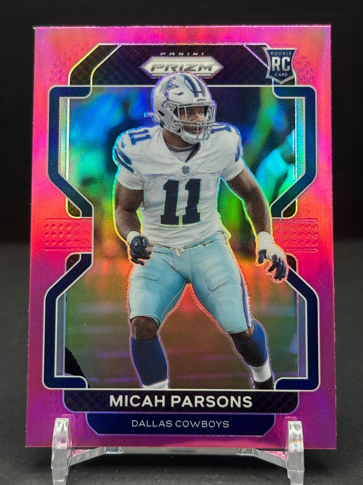2021 Panini Prizm MICAH PARSONS Rookie "Pink Prizm" RC #382 SP PACKERS!