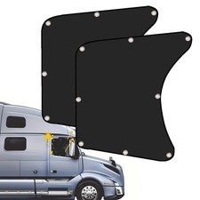 2x Side Window Sun Shade for Semi-Truck Anti-UV Sun Protection Mesh Universal