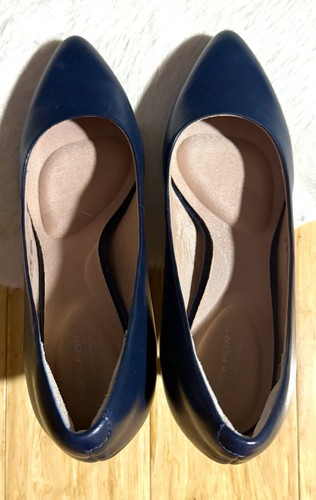 Rockport Women’s Shoes Total Motion Navy 75mm point pumps heels Size 7 - Picture 7 of 10