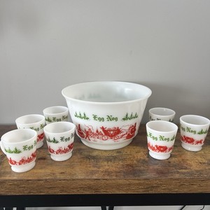 Hazel Atlas Egg Nog Set | eBay
