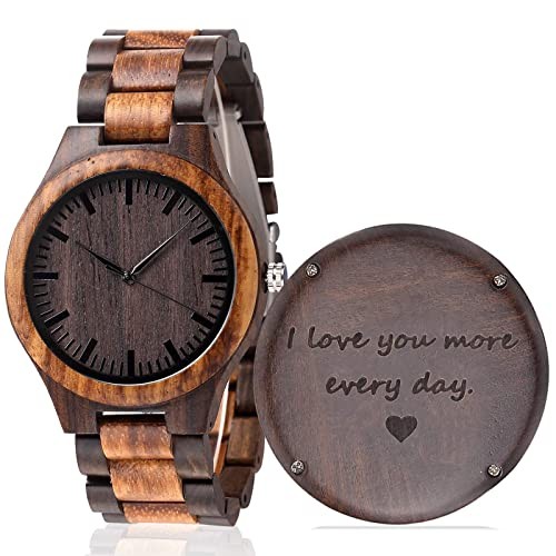 Сувениры Engraved Wood Watch for Men