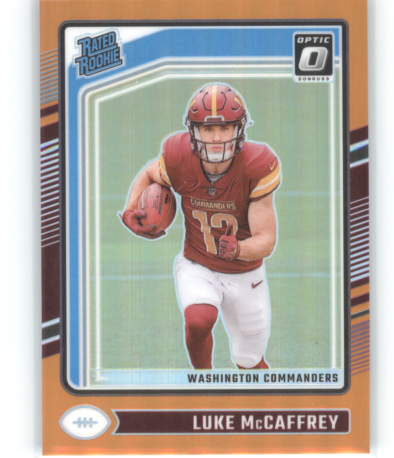 2024 Donruss Optic #268 Luke McCaffrey Orange #/249