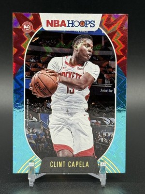 2020-21 Panini Hoops CLINT CAPELA Teal Explosion #107 Hawks