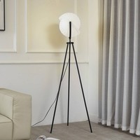 Lucande Stehlampe 'Helva' (Skandinavisch) In Schwarz (1 Flammig, E27) - Design S