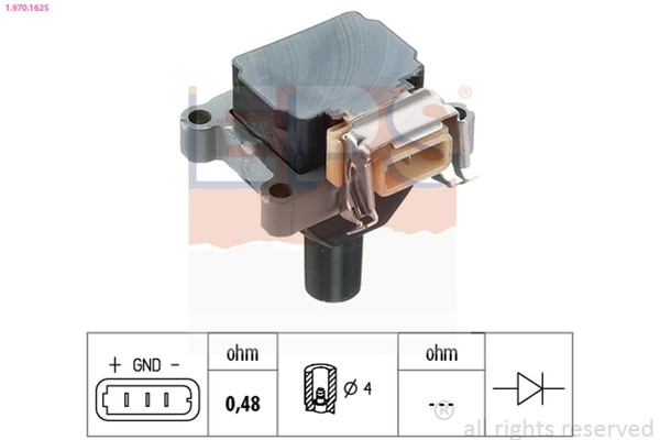 EPS ZüNdspule 1.970.162S FüR E34 E31 BMW E38 E36 E30 E32 5Er Touring 3Er 7Er 8Er-image