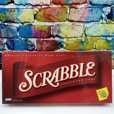 Vintage 2001 SCRABBLE Crossword Game Wood Letter Tiles Words Family Sealed NEW!