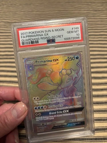 Primarina GX (Secret) 149/145 Sm-Guardians Rising Holo PSA 10