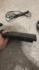 Sony PlayStation 2 Slim Black Console with Controller, Power AV Cables