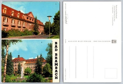 Vintage Bad Brambach Germany Postcard - Vogtlandhaus Joliot-Curie-Haus 1968