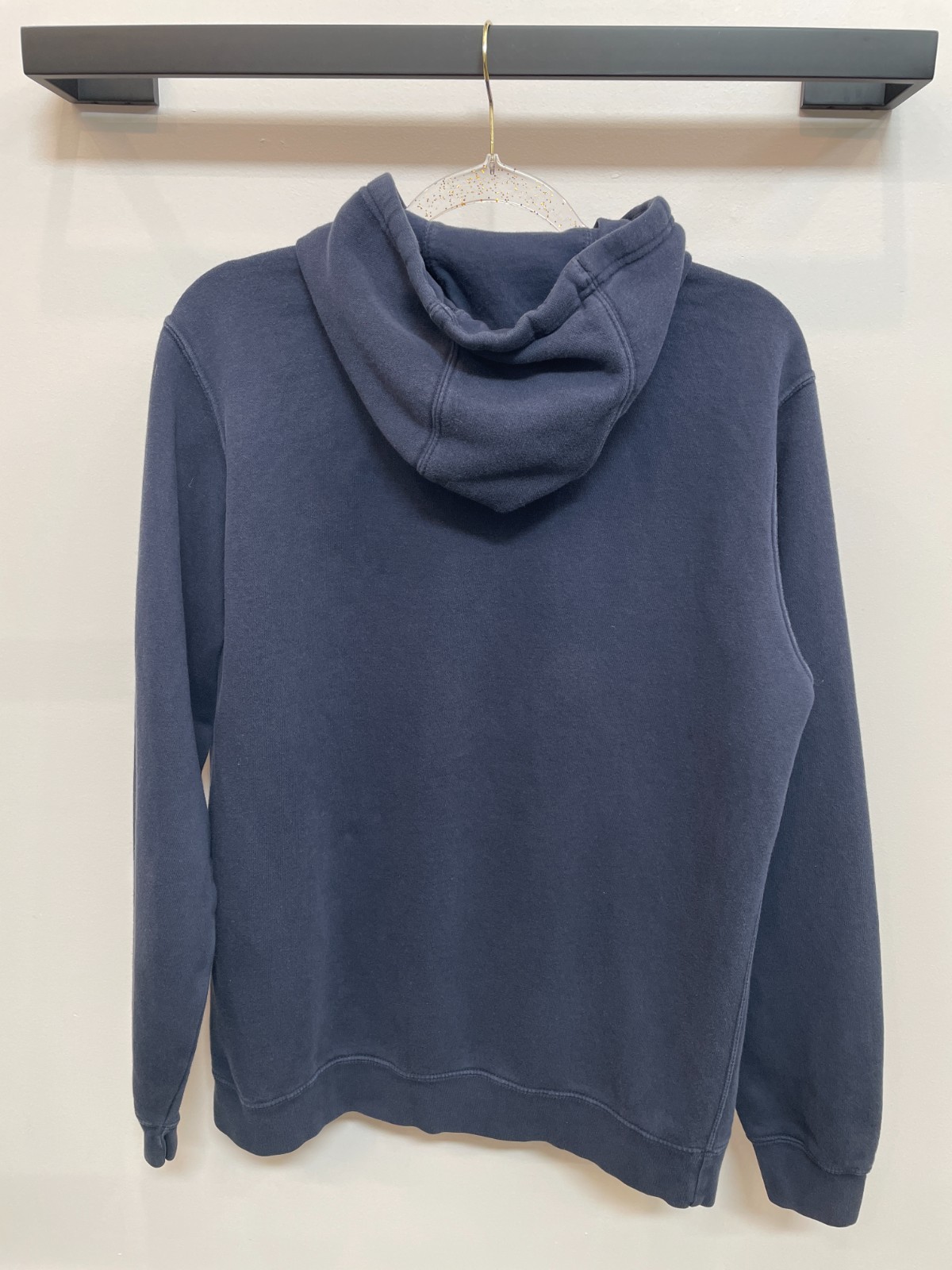 Nike Hoodie Women L Navy Blue Cotton Blend Pullover Logo Athletic Casual thumbnail 2