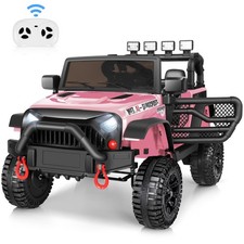 12V/24V Kids Ride on Car Power Wheels Truck Vehicle w/Remote Control  LED Light