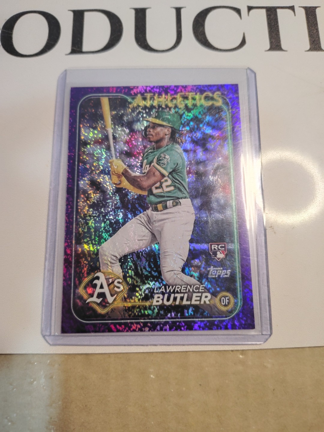2024 Topps - Lawrence Butler #676 Purple Refractor /799 (RC)