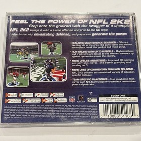 Sega NFL 2K2 Sega Dreamcast 2001 Football Sports Online Multiplayer NTSC-U/C