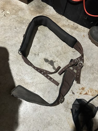 Surcingle D'entraînement Pour Cheval - Marque Tough1 - Toile, Cuir Et Coton - Neuf En Emballage