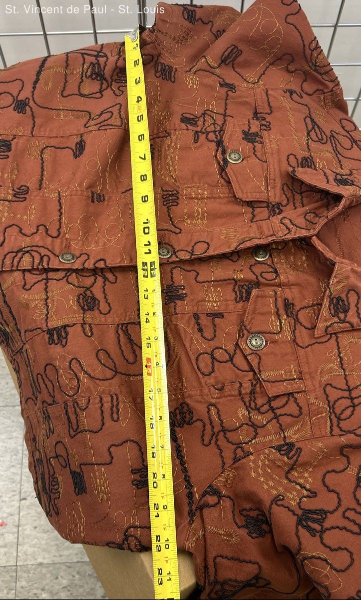 Ruby Rd. Eclectic Burnt Orange Denim Embroidery J… - image 9