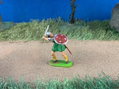 Elastolin 40mm Norman Figure 1:45 Medieval Knight Hard Plastic Hausser  No. 8837