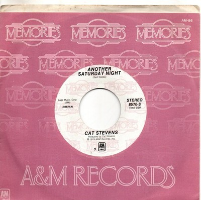 Cat Stevens:Another Saturday night/Oh very young:US A & M:Re-Issue