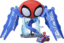 Spidey and His Amazing Friends Web-Quarters Playset with Lights and Sounds, Incl