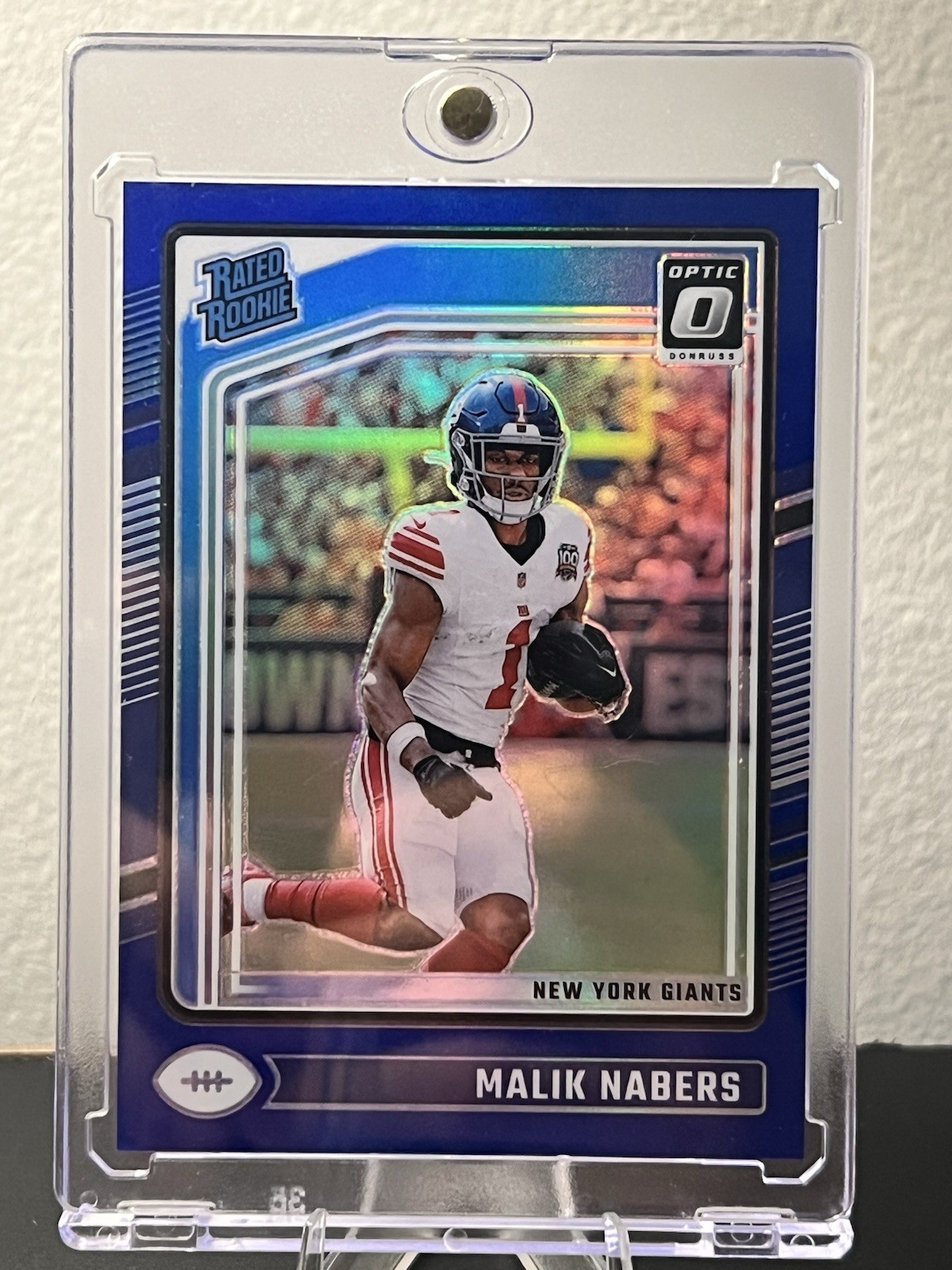 2024 Panini Donruss Optic - Rated Rookie Malik Nabers #271 Blue Prizm /199 (RC)