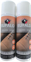 Bufalo Velours Nubuk Spray Pflege Neutral Rauleder 400 Ml 2 Dosen (4,64€/100Ml)