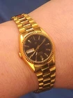 Vintage 1980s Seiko Quartz Gold Watch Date Calender 3Y03-0160