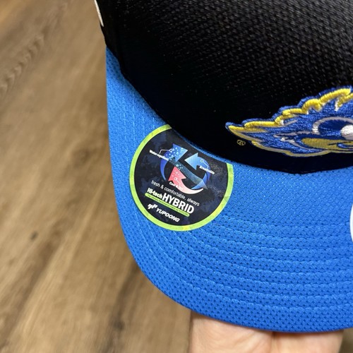 Delaware Fightin Blue Hens Hat Black Top Of The World Flex Fitted Performance - Picture 7 of 7