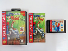 EARTHWORM JIM SEGA GENESIS VIDEOGAME TESTED WORKS COMPLETE