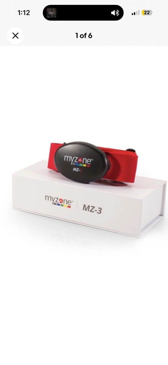 Myzone MZ-3 Heart Rate Monitor Belt – Fitness Tracker w/ Chest