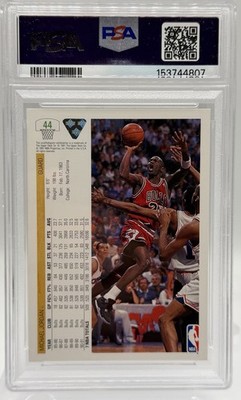 1991-92 Upper Deck - Michael Jordan #44 Plain Text Hologram PSA 8