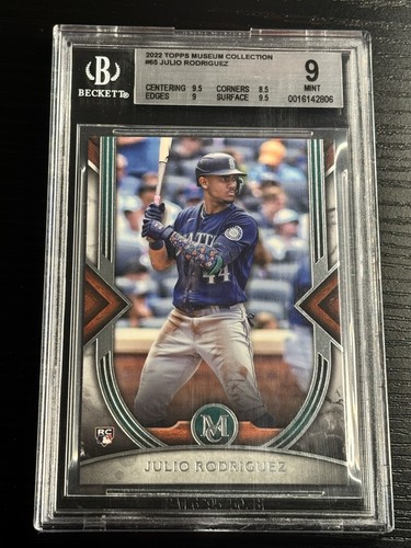 Colección Museo Topps 2022 Julio Rodríguez #65 Novato BGS 9 Como Nuevo Marineros RC - Imagen 1 de 2