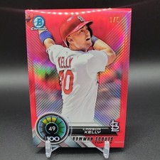 Carson Kelly 2018 Bowman Chrome Scouts' Top 100 Red Refractor /5 BTP-49 Rookie