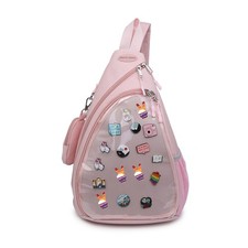 Oxford Ita Bag Kawaii Pin Display Chest Pack Single Shoulder Bag Sport Backpa...
