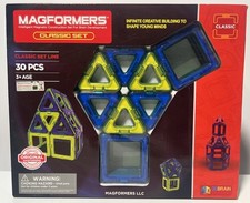 Magformers 30 Piece Set Building Sets by Magformers 63068 Blue and Green NEW SET