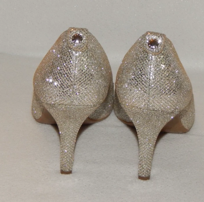 Michael MIchael Kors Women Size 8.5 Elisa PV18H Flex Glitter Pumps Evening Bride - Image 4 of 4