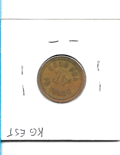Corydon, Indiana Trade Token PALM POOL ROOM 1 1/4¢ | eBay