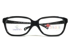 Dilli Dalli Kids Eyeglasses Frames MOONDROP BLACK Rectangle Full Rim 47-13-135