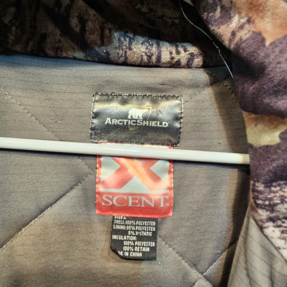 Arctic Shield X Scent Camo Large  Hunting Coat w/ Hood - Image 3 of 4