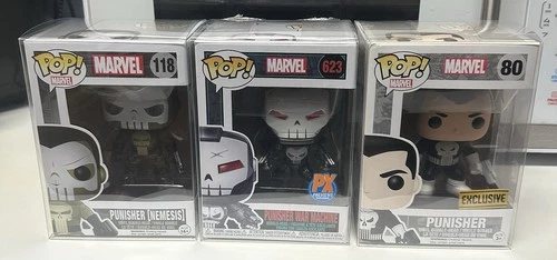Marvel Punisher Funko Pops Lot Of 3