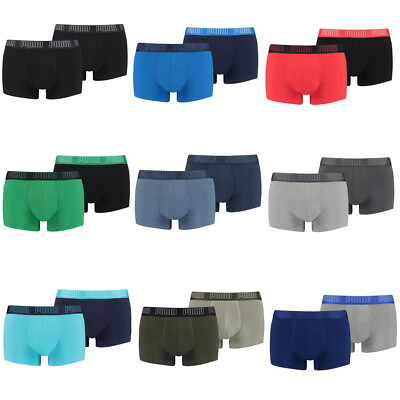 Puma Herren Kurze Boxershorts Trunks Hipster Unterhosen Short 4er 6er 8er 10er 