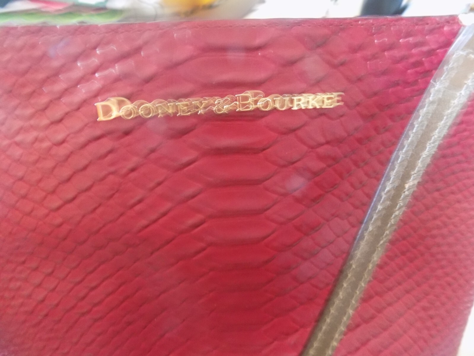 Dooney & Bourke Embossed Leather Ruby Crossbody W… - image 4