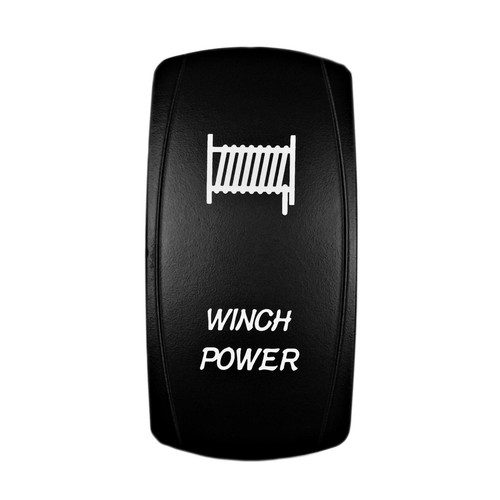 ORANGE 2 POSITION LASER ETCHED ROCKER SWITCH WINCH UTV BOAT TRUCK - Picture 3 of 7