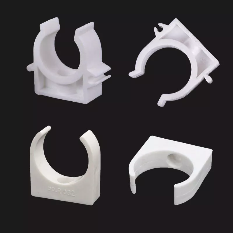 White Plastic PPR Heat Fusion Plumbing Pipe Tube Clips Clamps Holder 16mm 50mm