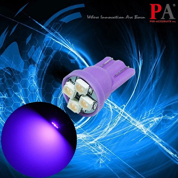 25x T10 W5W Púrpura LED Tablero Bombilla Panel de Instrumentos PA LED Foto 3 de 4