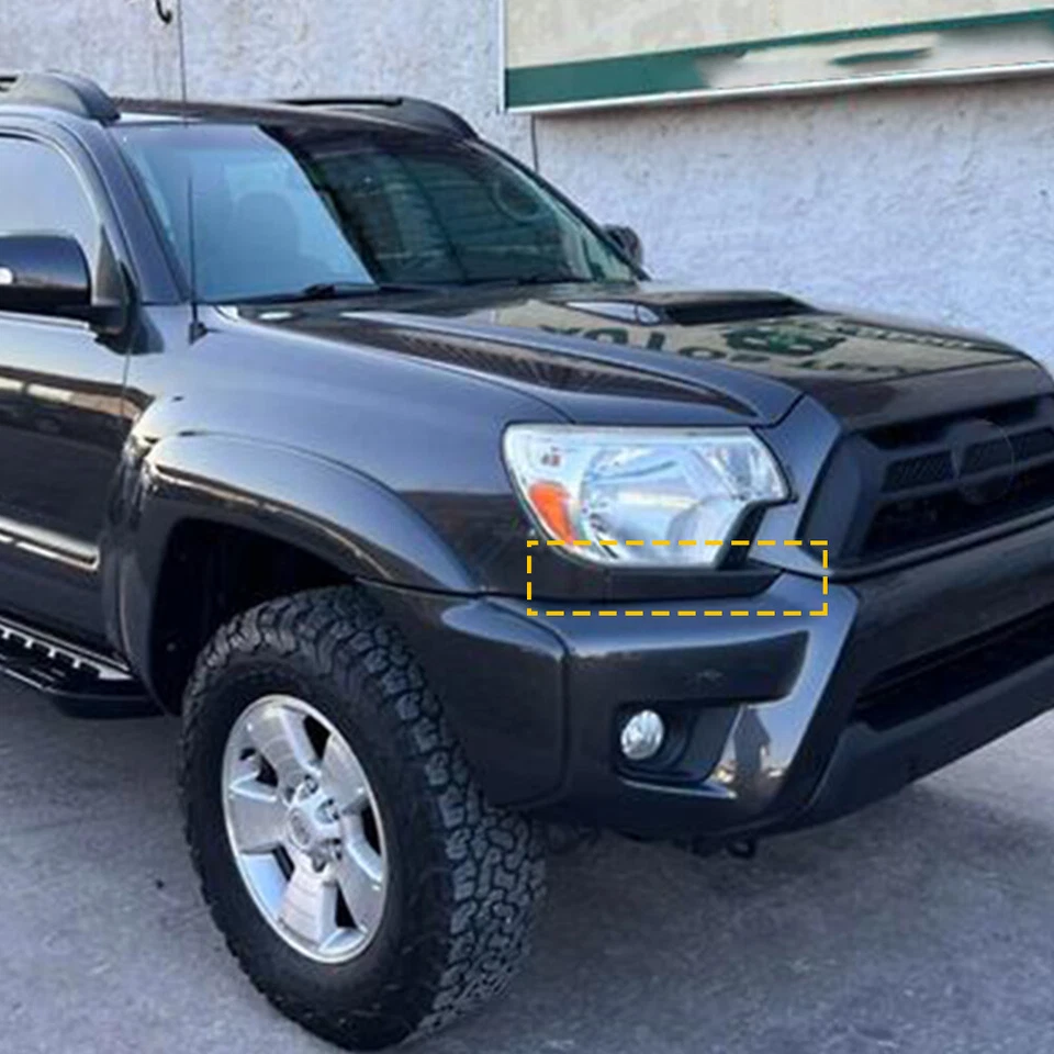 For Toyota Tacoma 2012-2014 Front Bumper Grille Headlight Filler Trim Panels L&R - Imagem 3 de 4