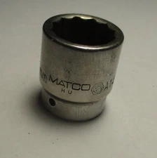 Matco A14m2 1/4" Drive 12 Point Metric 14mm Shallow Chrome Socket